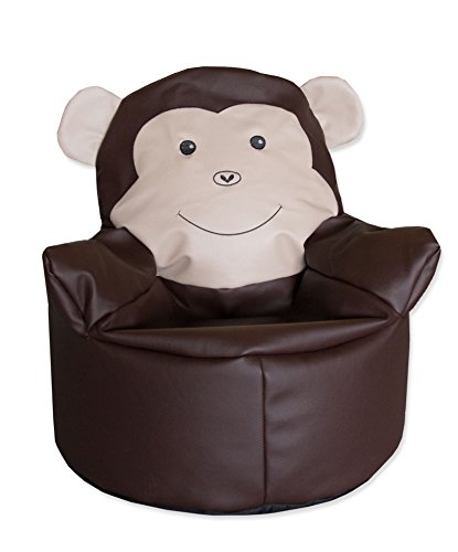 ZOLLNER Puff Infantil con Divertido diseño de Mono, Altura 65 cm Aprox