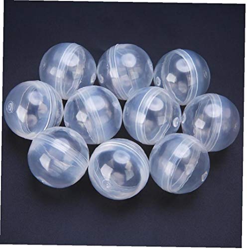 Zonfer Transparente De Plástico Vacía Ronda Partido Cápsulas Pelota De Juguete Máquina Expendedora Accesorios De Bricolaje 32 Mm De Diámetro 10pcs