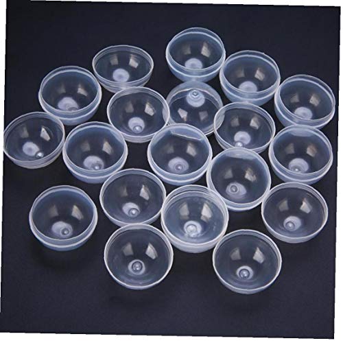 Zonfer Transparente De Plástico Vacía Ronda Partido Cápsulas Pelota De Juguete Máquina Expendedora Accesorios De Bricolaje 32 Mm De Diámetro 10pcs
