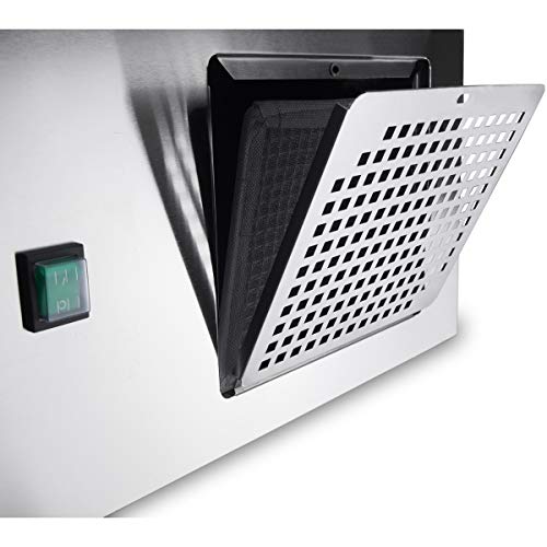 ZORRO ZPS 300 G - Mesa de cocina para pizza (3 puertas, con placa de granito, refrigeración para ensaladas)