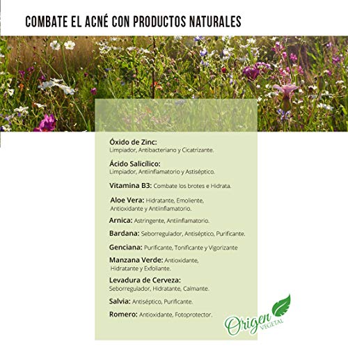 ZOWIX Crema anti acne. Elimina espinillas y granos. Tratamiento facial antiacné natural y efectivo con A. Salicílico y Oxido de Zinc. Todo tipo de acné. 50 ml