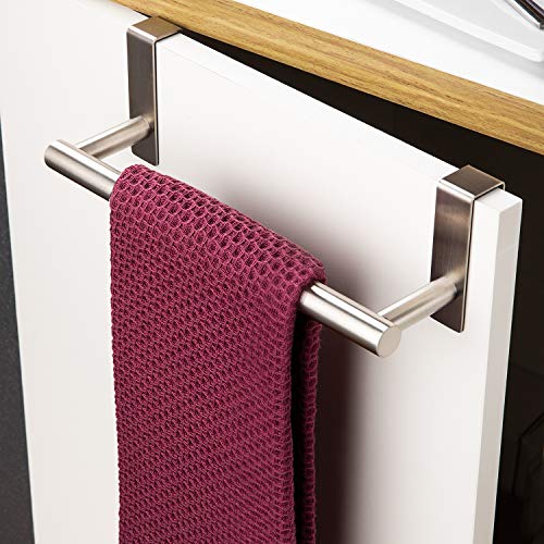ZUNTO Toallero Colgante Para Puertas Para Armarios de Cocina Toalleros Para Puerta, Acero Inoxidable 23CM