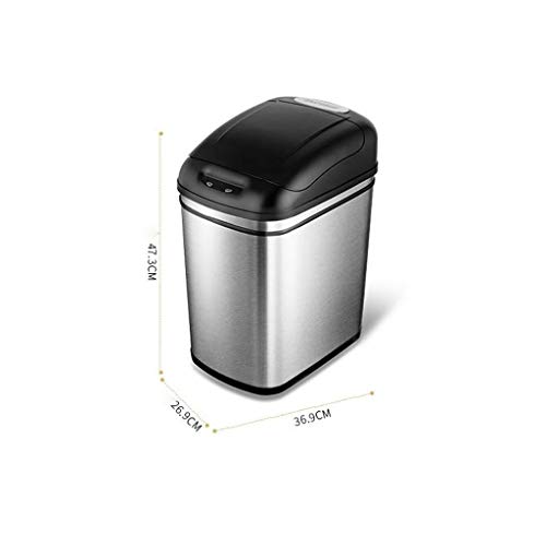 ZWH- Bote de Basura, Bolsa de Basura automático de Basura del Sensor Inteligente Puede Hostelería Oficina Europea de Villa de Basura de Gran Capacidad Puede Cubo de Basura
