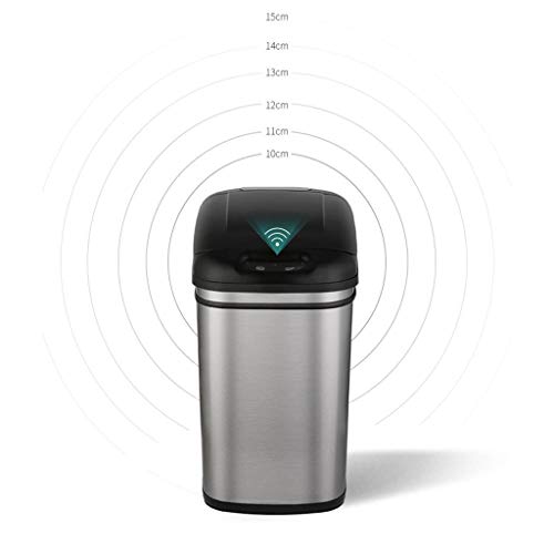 ZWH- Bote de Basura, Bolsa de Basura automático de Basura del Sensor Inteligente Puede Hostelería Oficina Europea de Villa de Basura de Gran Capacidad Puede Cubo de Basura