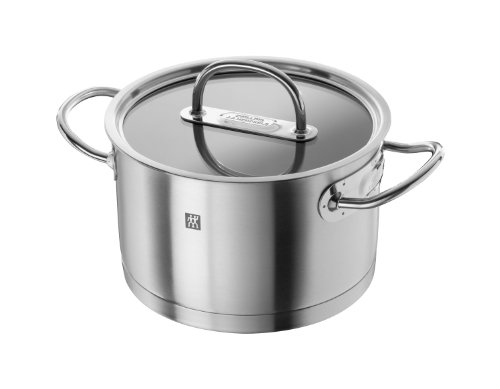 Zwilling Prime - Batería de cocina de 5 piezas, Acero Inoxidable, Tapas de Cristal, Apta para Todo Tipo de Cocinas