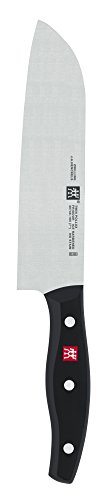 Zwilling Twin Pollux - Cuchillo santoku con Hoja endurecida al frío Friodur, 180 milímetros, Acero Inoxidable