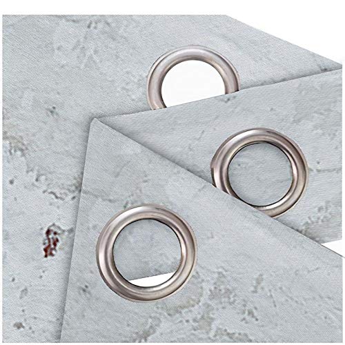 ZXDYLY Cortina Opaca, Juego de 2 Paneles de Balcón Tratamiento de La Ventana Cortina Decorativa Salón Dormitorio Cortinas Salon Modernas con Ojales Niños Regalos 117x229cm, Muro Antiguo