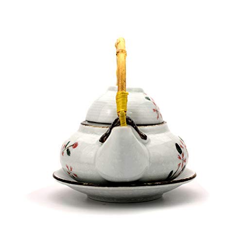 ZYL-IL La Porcelana de cerámica Japonesa de cerámica Pot Sopa de marisco japonés Loza de Barro cocido al Vapor Porcelana Creativa con la Taza de té 300Ml