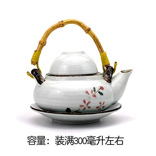 ZYL-IL La Porcelana de cerámica Japonesa de cerámica Pot Sopa de marisco japonés Loza de Barro cocido al Vapor Porcelana Creativa con la Taza de té 300Ml