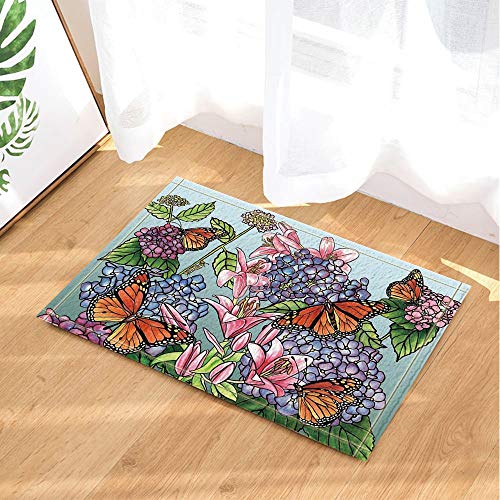 ZZ7379SL Alfombras de baño y alfombras de baño en Lunares verdosos Impresión Digital 3D 40x60 CM Dormitorio Cocina Accesorios de Alfombra para baño de niños