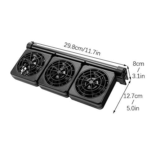 ZZM Ventilador de enfriamiento del Tanque de Peces, Enfriador de Acuario Clooler Refrigerador del Acuario Ventilador Marino Mini Ventilador de Viento