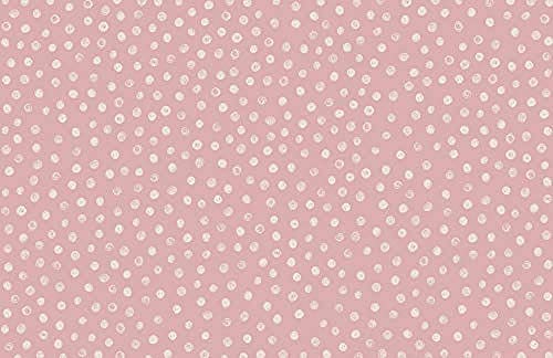 ZZXIAO Mural de papel tapiz de lunares de acuarela rosa Pintado a papel Papel tapiz 3D Decoración dormitorio Fotográfico Fotomural sala sofá pared mural-200cm×140cm