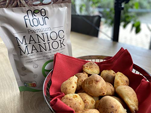 1 Kg Harina de yuca premium / Sin gluten / 100% natural / Sin conservantes / Sin aditivos / VEGAN / PALEO / para pastelería y cocina