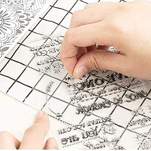 10 Piezas Sellos Transparentes, Silicona Sello,Transparente Álbum de Álbumes de Recortes para Manualidades Scrapbooking,Fotos Decoración,Postales de Recortes