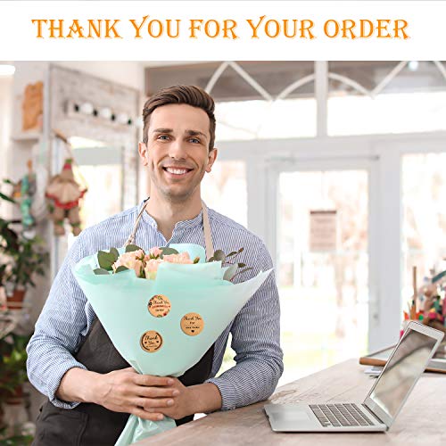 1000 Piezas de Pegatinas de Thank You for Your Order Pegatinas Decorativas de Negocios Pegatinas de Thank You Etiquetas Engomadas Redondas de Círculo para Sobres de Bolsas con Sobres para Fiestas
