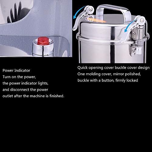1000G Eléctrico Hierba Molino Del Grano Cereales Especias Molinillo De Una Máquina Harina, La Oscilación Del Tipo De Acero Inoxidable Molino Grinder Para Uso Doméstico Y Profesional,US 110V