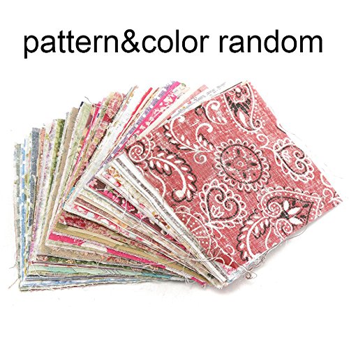 100pcs Floral Tela de Algodón para Patchwork Costura Arte DIY 10 x10cm