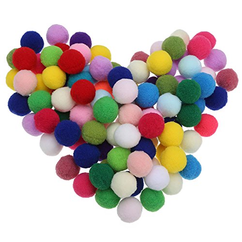 100pcs Pompones de Bola Pom Poms del Craft (3cm)