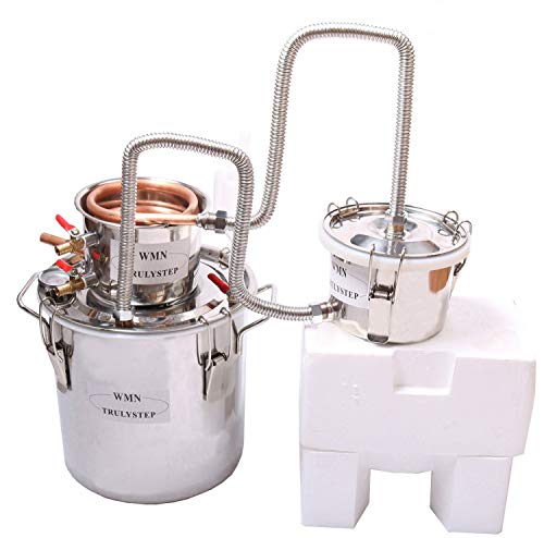 10L Kit de destilación de para el hogar destilador de acero inoxidable; para la elaboración casera de vino, alcohol, cerveza o destilación de agua