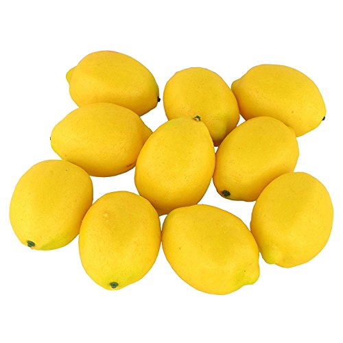 12 piezas de diseño artificial, tamaño grande, limones de fruta, modelo a la moda, león falso, casa, cocina, fiesta, juguetes, fotografía, regalo de aprendizaje temprano