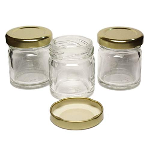 120 tarros de cristal monodosis Mignon 40 ml con tapón para miel pimiento pesto conserve chutney