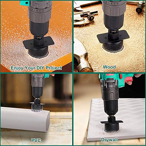 19PCS Coronas Perforadoras, HYCHIKA Sierras Perforadoras 13 Discos: 19 mm-152 mm Coronas Taladros, Corte Duradero y de Alta Velocidad, Perforar en Madera, PVC y Plástico