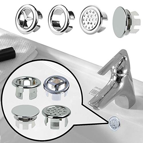 20 piezas de cubierta de desagüe de fregadero redondo para desagüe de lavabo tapón de desagüe anillo de desagüe para baño cocina