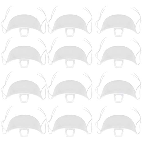 20 Piezas Máscara de Catering Duradera Transparente Máscara Facial Máscara Dental Máscara de Boca Máscara Antiniebla para Salón de Belleza Restaurante
