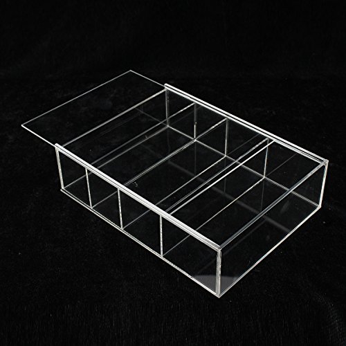214 x 159 x 59 mm équilibrée Acrylique Boîte de présentation Show Coque Porte coulissante pour mini bouteille de parfum