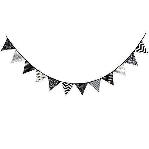 3.3M Banderines Guirnalda de Banderines,Banderines de Tela,Guirnalda Fiesta,Triángulo Banner,para Decoración,Fiestas de Cumpleaños de Boda