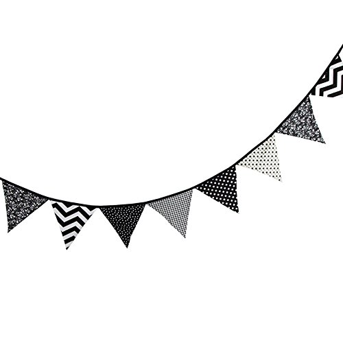 3.3M Banderines Guirnalda de Banderines,Banderines de Tela,Guirnalda Fiesta,Triángulo Banner,para Decoración,Fiestas de Cumpleaños de Boda