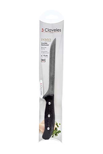 3Claveles Domvs - Cuchillo para deshuesar, 15 cm, 6 pulgadas