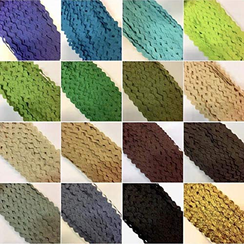 5 mm 36 yardas/lote RIC Rac cinta Zig Zag cinta de decoración de encaje para retazos Craft Decoración,013J,Federación de Rusia