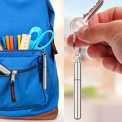 50 Piezas Agujas Artesanales de Costura Coser de Ojo Grande con 2 Piezas Cajas de Agujas Impermeable de Aluminio para Costura de Manualidades Artísticas, 2 Pulgadas y 2,4 Pulgadas