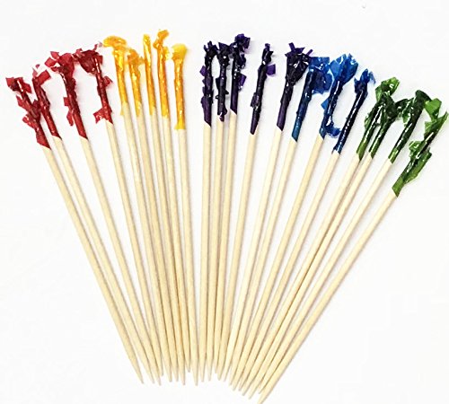 500 Cuentas Bocadillos De Sándwiches Palitos De Cóctel Palitos De Frutas Y Palillos De Dientes 10cm - Colores Surtidos