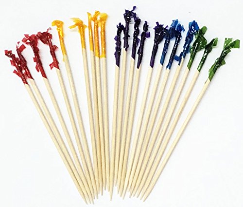 500 Cuentas Bocadillos De Sándwiches Palitos De Cóctel Palitos De Frutas Y Palillos De Dientes 10cm - Colores Surtidos