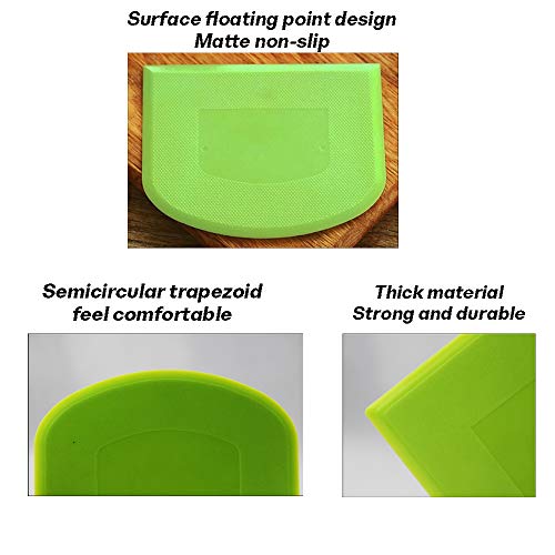 6 raspadores de masa con arco, cortador de masa de plástico de grado alimentario, multiusos y flexibles, utensilios de cocina ideales para hornear pasteles y pizzas