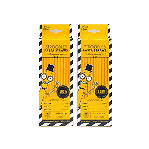 80 Pajitas de pasta (2x40)| 20cm* | ⌀ 7.8 mm*