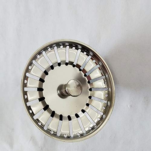 84mm fregadero de la cocina colador plugHigh Calidad baño del fregadero de filtro colador de acero inoxidable 304 Agua tapón de la pila del agua del enchufe del fregadero de cocina Accesorios