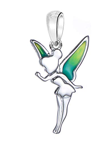 Abalorio de hada Campanilla en plata de ley S925 compatible con pulseras Pandora para mujer
