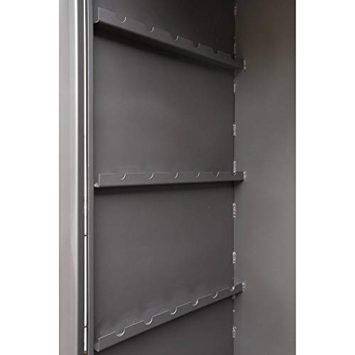 acerto 40524 Horno de Ahumado Premium para Pescado y Carne - 100 x 180 x 50 cm * termómetro * válvula de Mariposa * Caja de virutas | cámara de Ahumado con 3 Niveles de Ahumado | Cabina de Ahumado