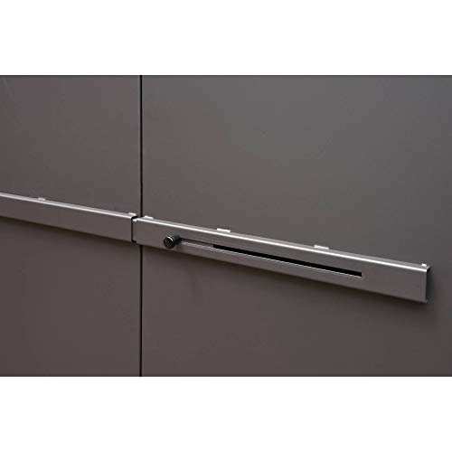 acerto 40524 Horno de Ahumado Premium para Pescado y Carne - 100 x 180 x 50 cm * termómetro * válvula de Mariposa * Caja de virutas | cámara de Ahumado con 3 Niveles de Ahumado | Cabina de Ahumado