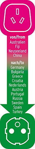 Adaptador de Viaje para Australia, China/Toma de Tierra Australia, China => Conector de Tierra