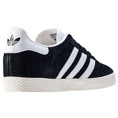 ADIDAS Gazelle J, Zapatillas Unisex Adulto, Negro (Core Black/Footwear White/Gold Metallic 0), 38 EU