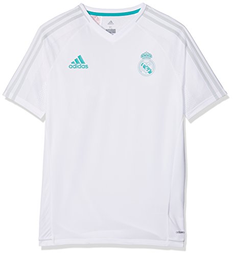 adidas TRG JSY Y Camiseta de Equipación Real Madrid, Niños, Blanco, 164
