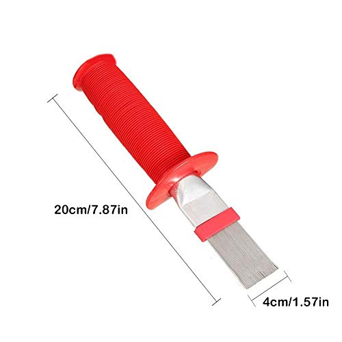 Adminitto88 – Peine de láminas de Metal para Limpieza de Aire Acondicionado, planchas de Condensador de Aire Acondicionado, Cepillo de Limpieza para serpentinas de refrigeración Universal