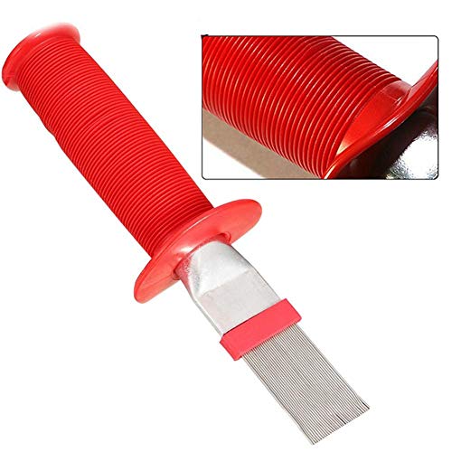 Adminitto88 – Peine de láminas de Metal para Limpieza de Aire Acondicionado, planchas de Condensador de Aire Acondicionado, Cepillo de Limpieza para serpentinas de refrigeración Universal
