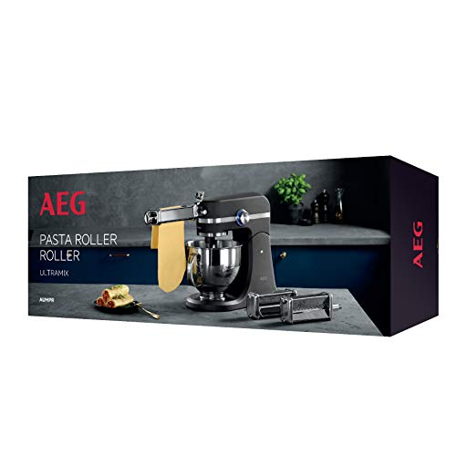 AEG AUM PR Accesorio Pasta Roller para Ultramix, Acero, Cromo