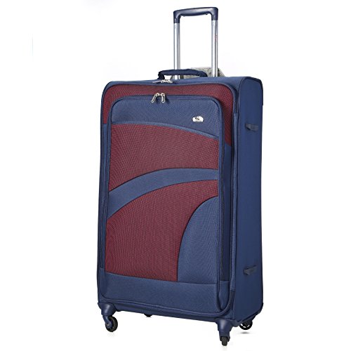 Aerolite Equipaje Maleta Ligera con 4 Ruedas, Grande 81cm, Azul Marino