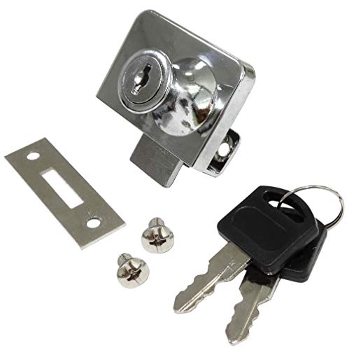 AERZETIX: 4X Cerraduras y Llaves para Puerta de Mueble en Vidrio Cristal Espejo 52/36mm C41396